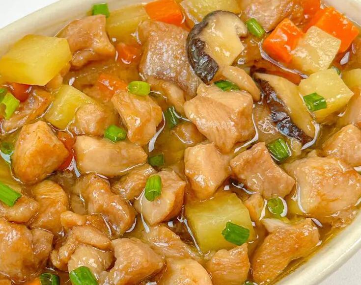 时蔬蒸鸡腿肉的做法