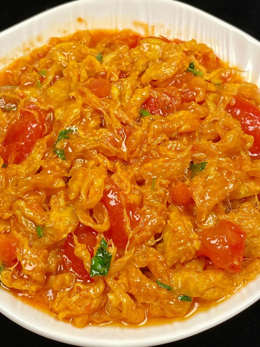 拉丝番茄炒鸡蛋的做法