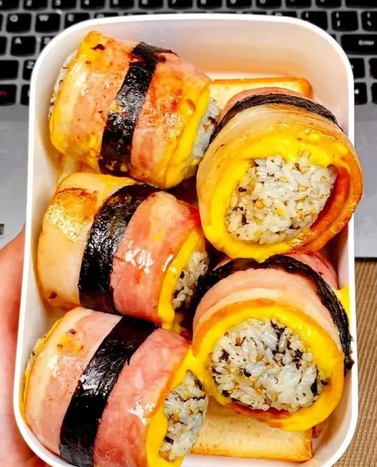 培根芝士饭团的做法