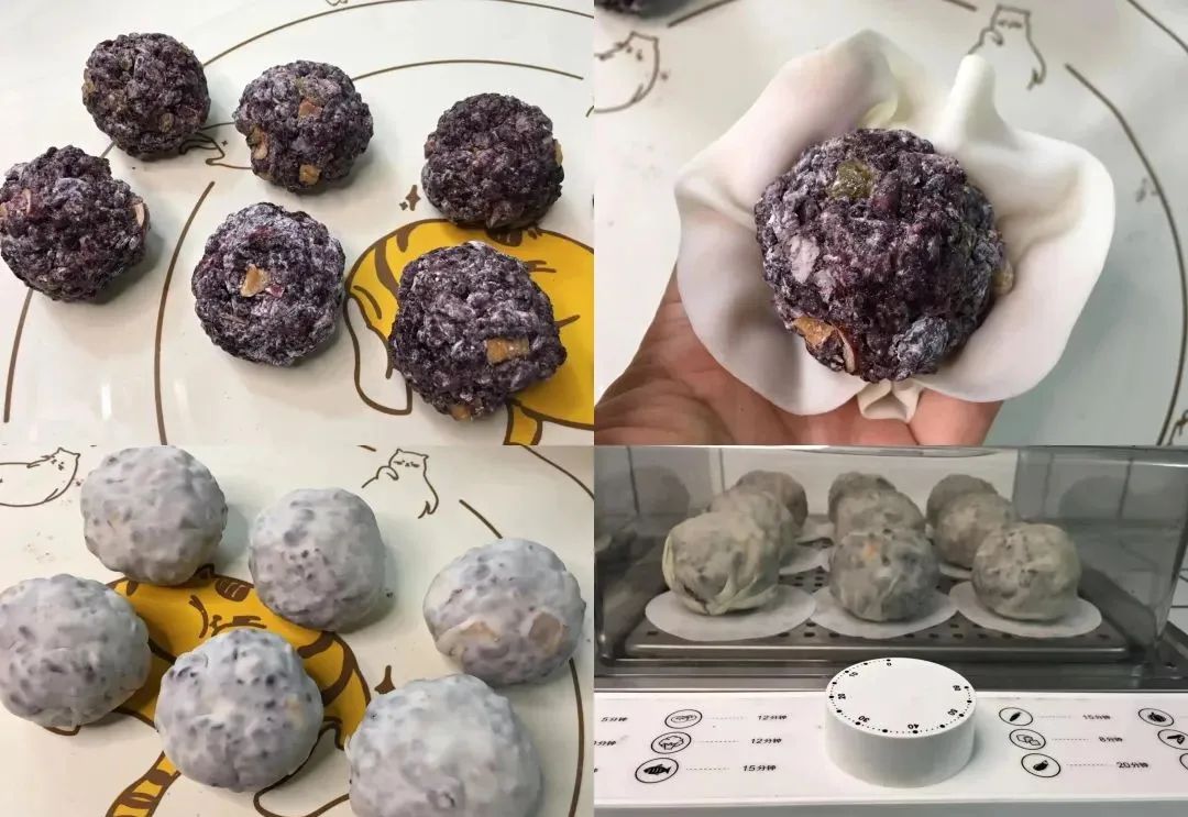 粘豆包的做法