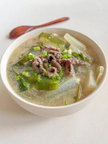冬瓜海带牛肉汤的做法