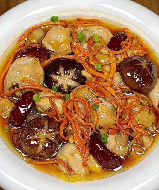 虫草花蒸鸡的做法