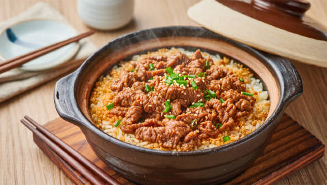 美味的牛肉饭图片
