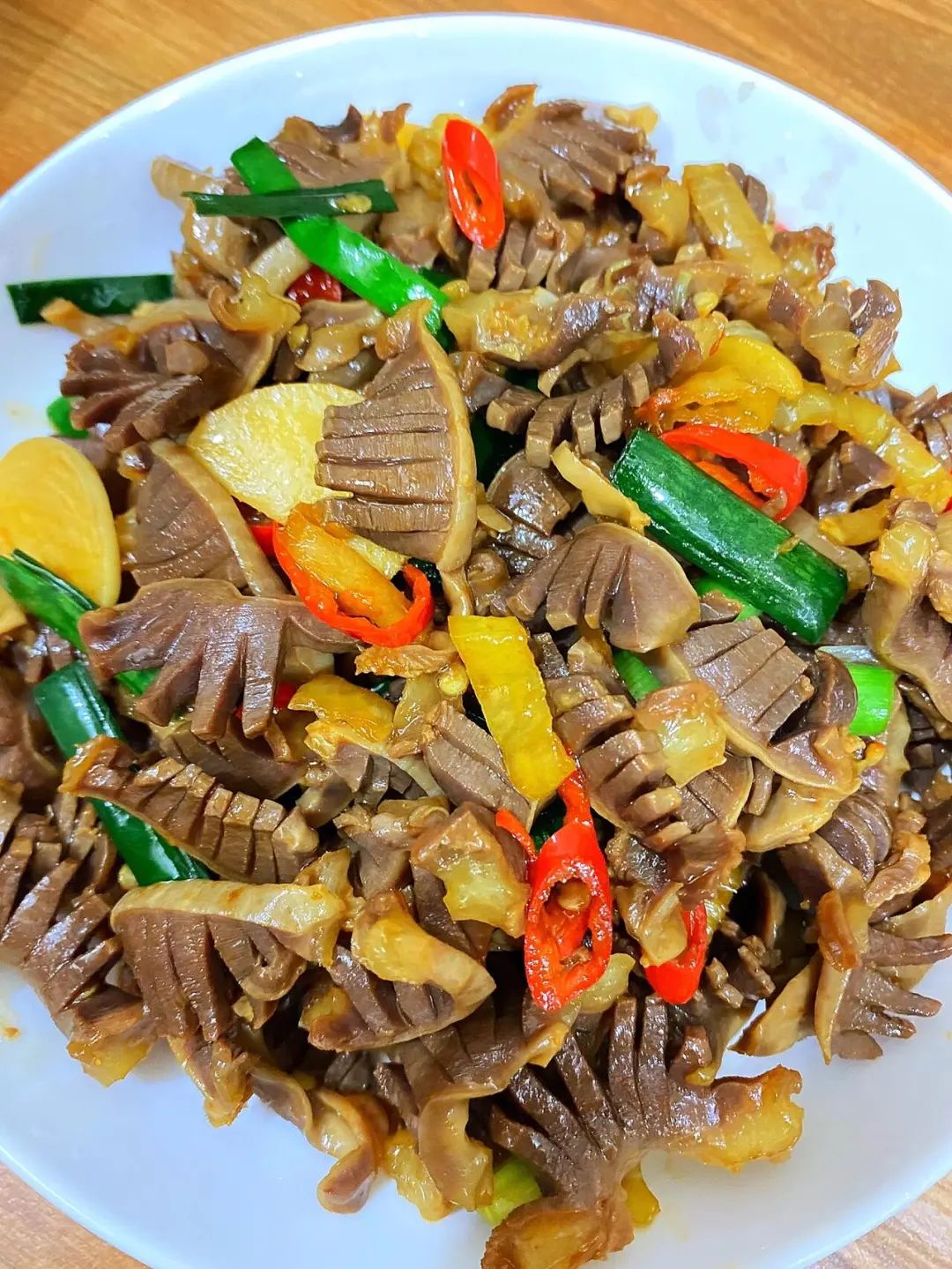 爆炒鸡胗的制作方法