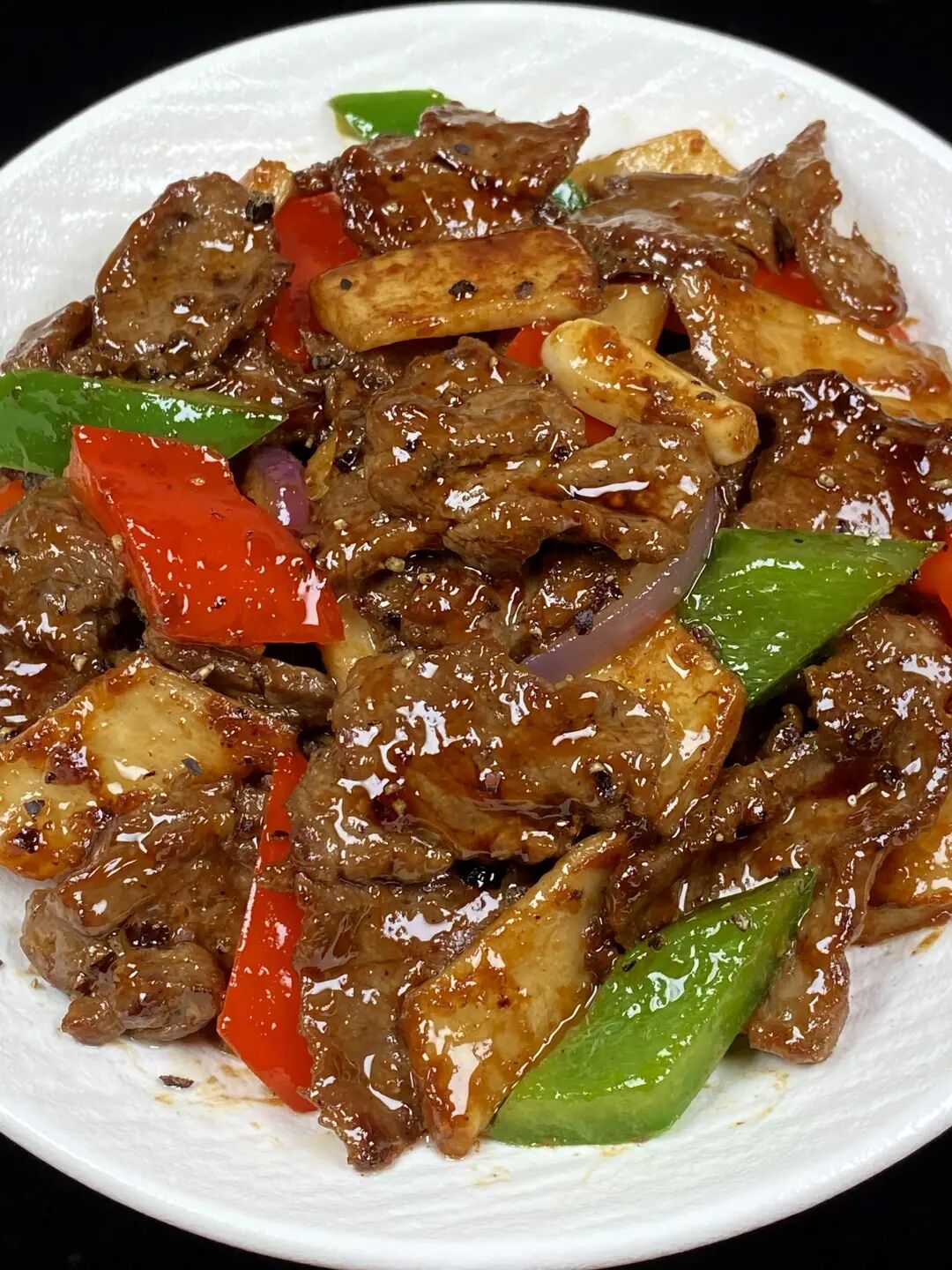 黑椒牛肉杏鲍菇的做法