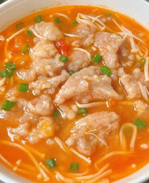 番茄滑肉汤的做法