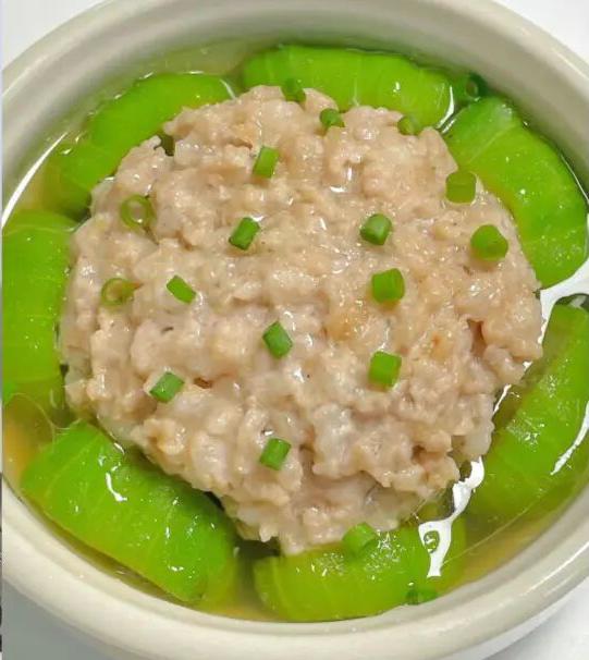 丝瓜蒸肉饼的做法