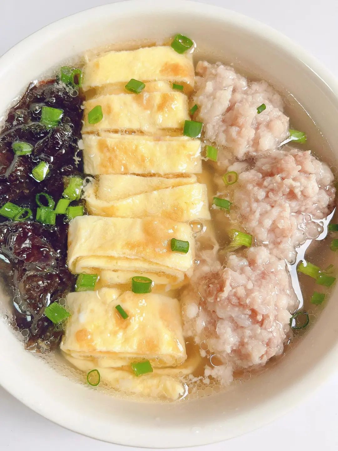 紫菜鸡蛋蒸肉丸的做法