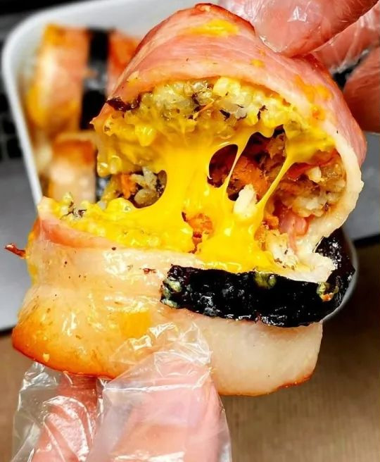 培根芝士饭团的做法