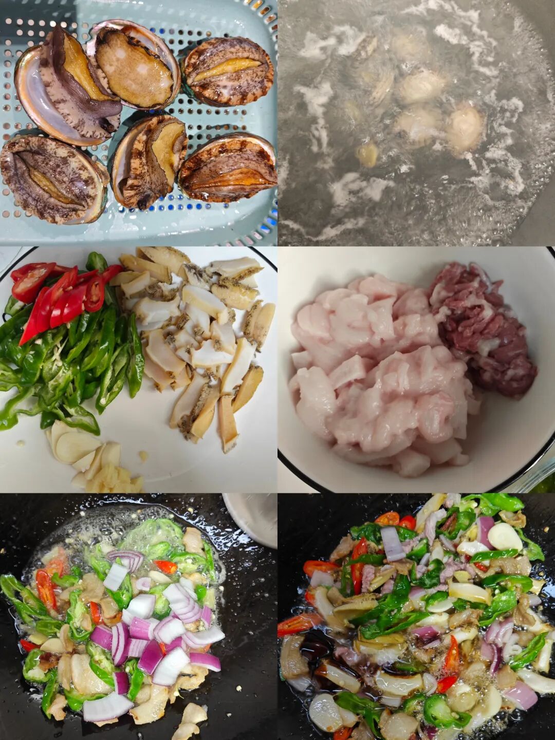 鲍鱼炒五花肉的做法