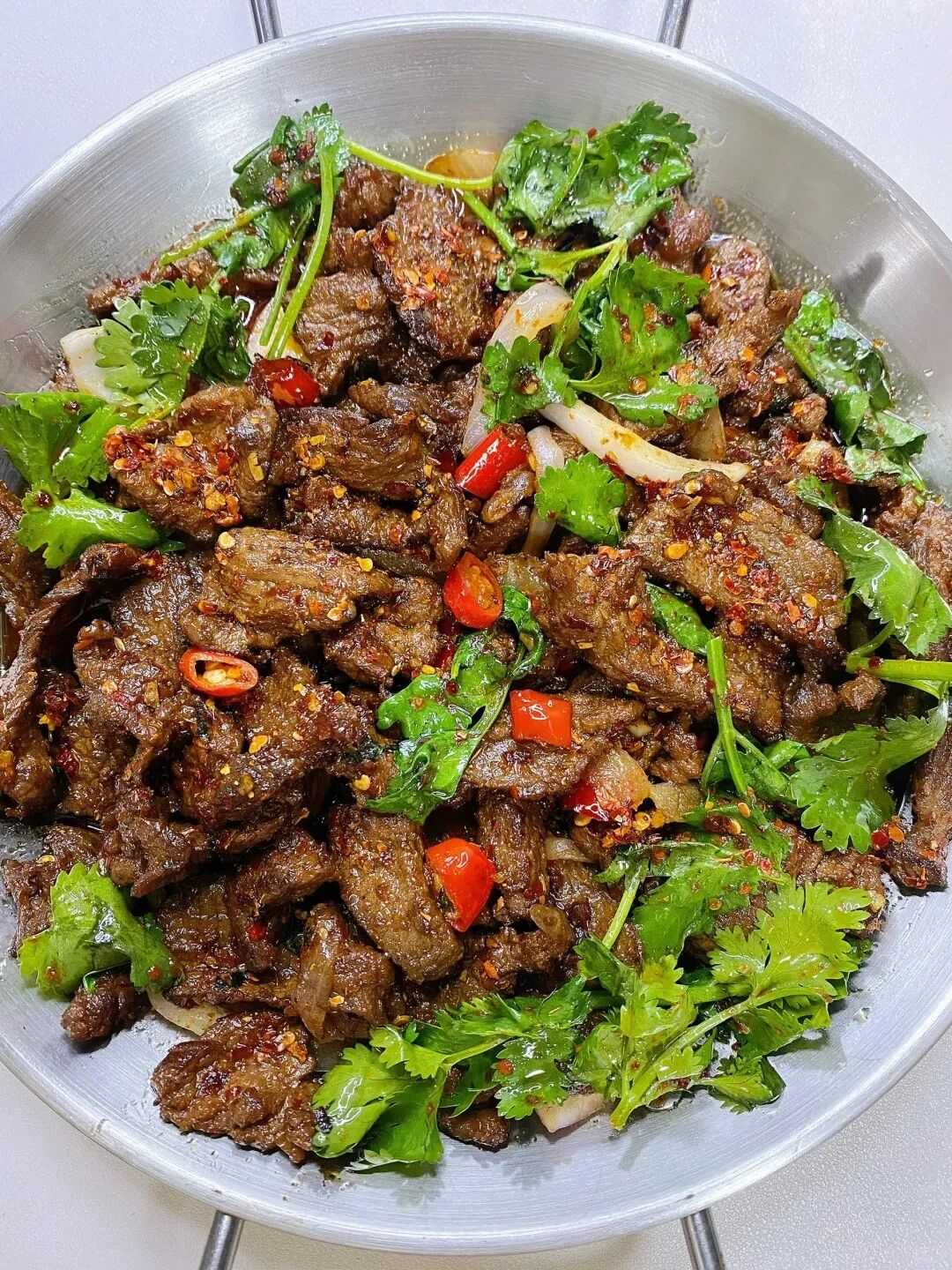 孜然炒牛肉的制作方法