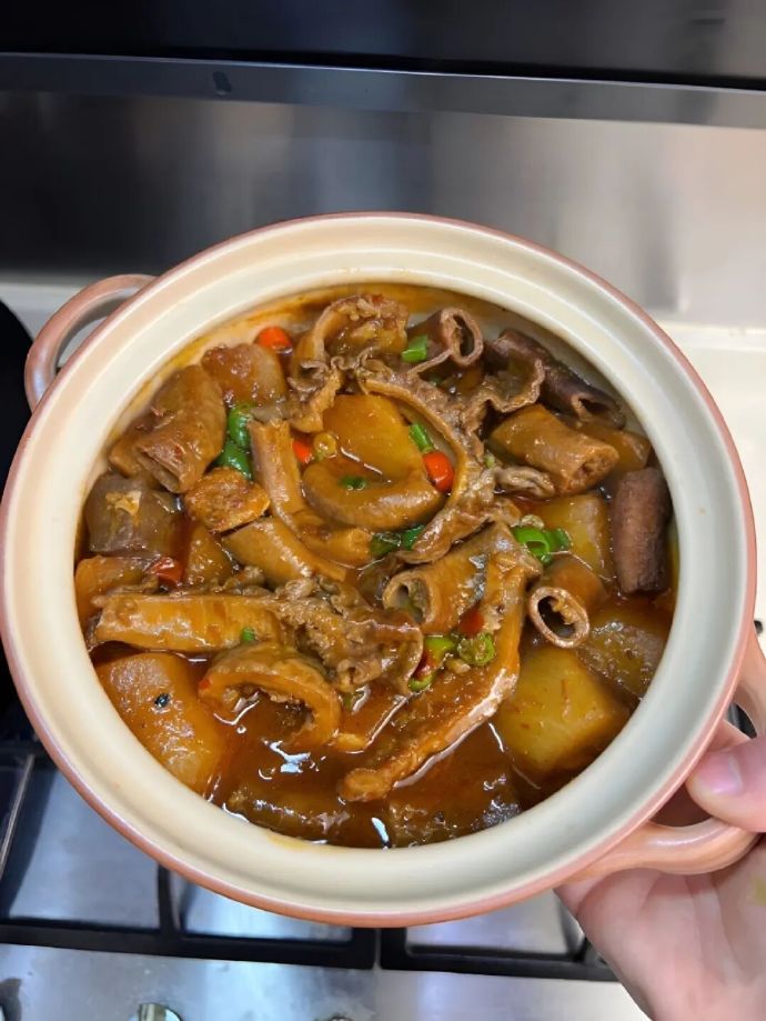 香辣牛杂煲的做法