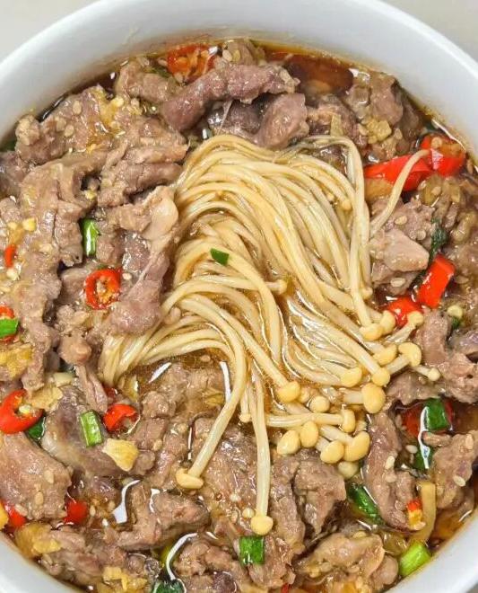 金针菇蒸牛肉的做法