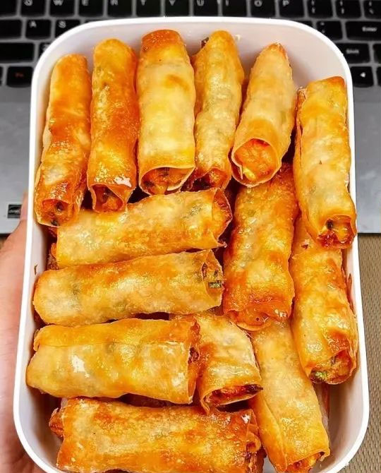 脆皮虾滑卷的做法