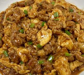 肉沫鸡蛋金针菇的做法
