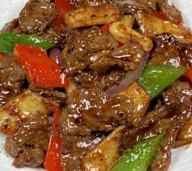 黑椒牛肉杏鲍菇的做法