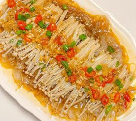 蒜蓉粉丝蒸金针菇的做法