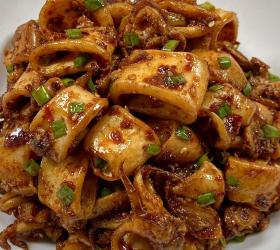 香辣孜然鱿鱼的做法