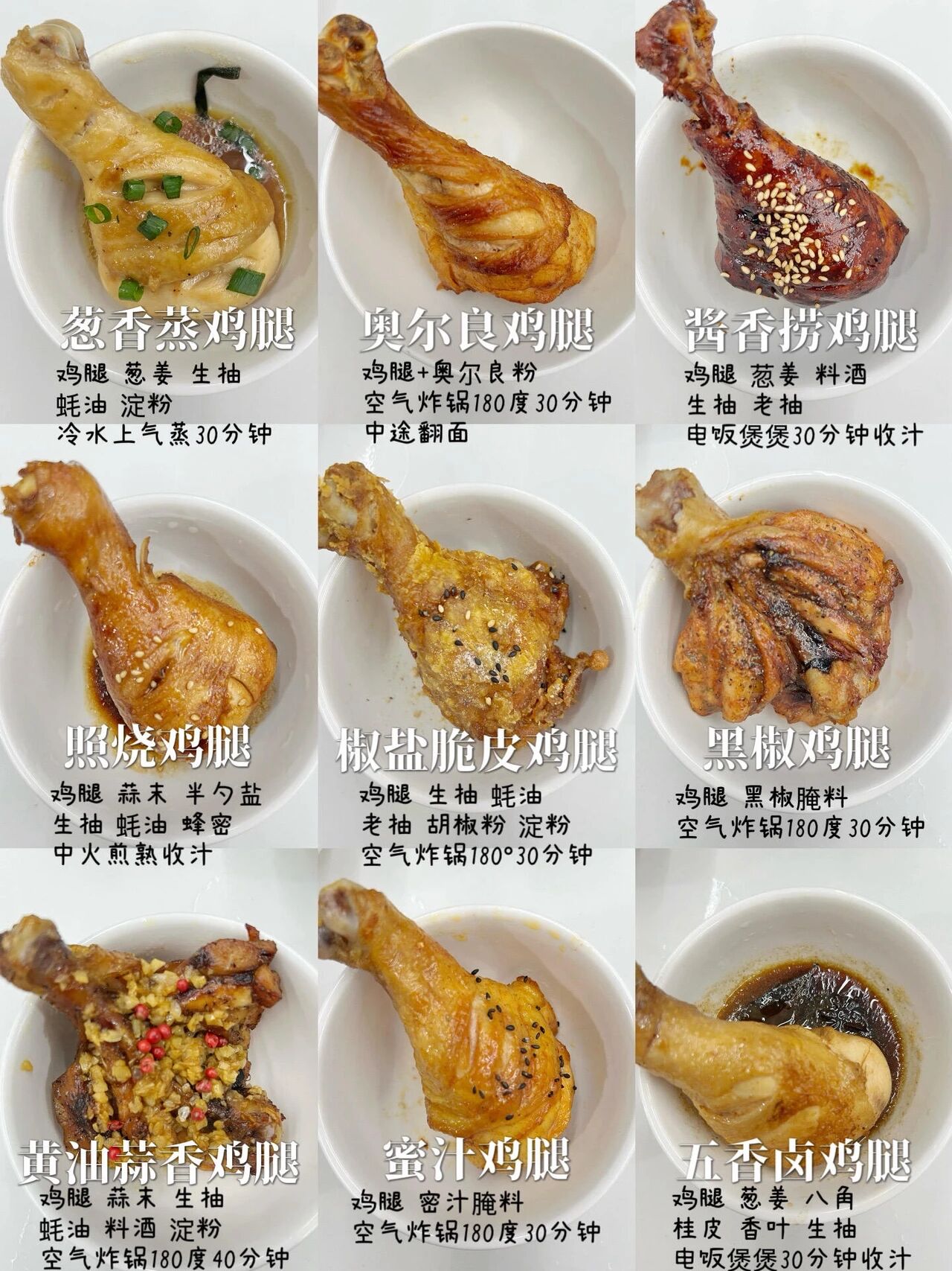 9款鸡腿腌制配方—保姆级教程,学不会主包亲自给你做!