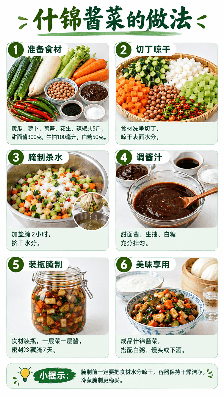 什锦酱菜的做法