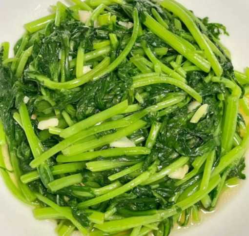 清炒茼蒿的制作方法