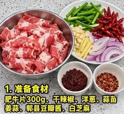 香辣爆炒肥牛的做法