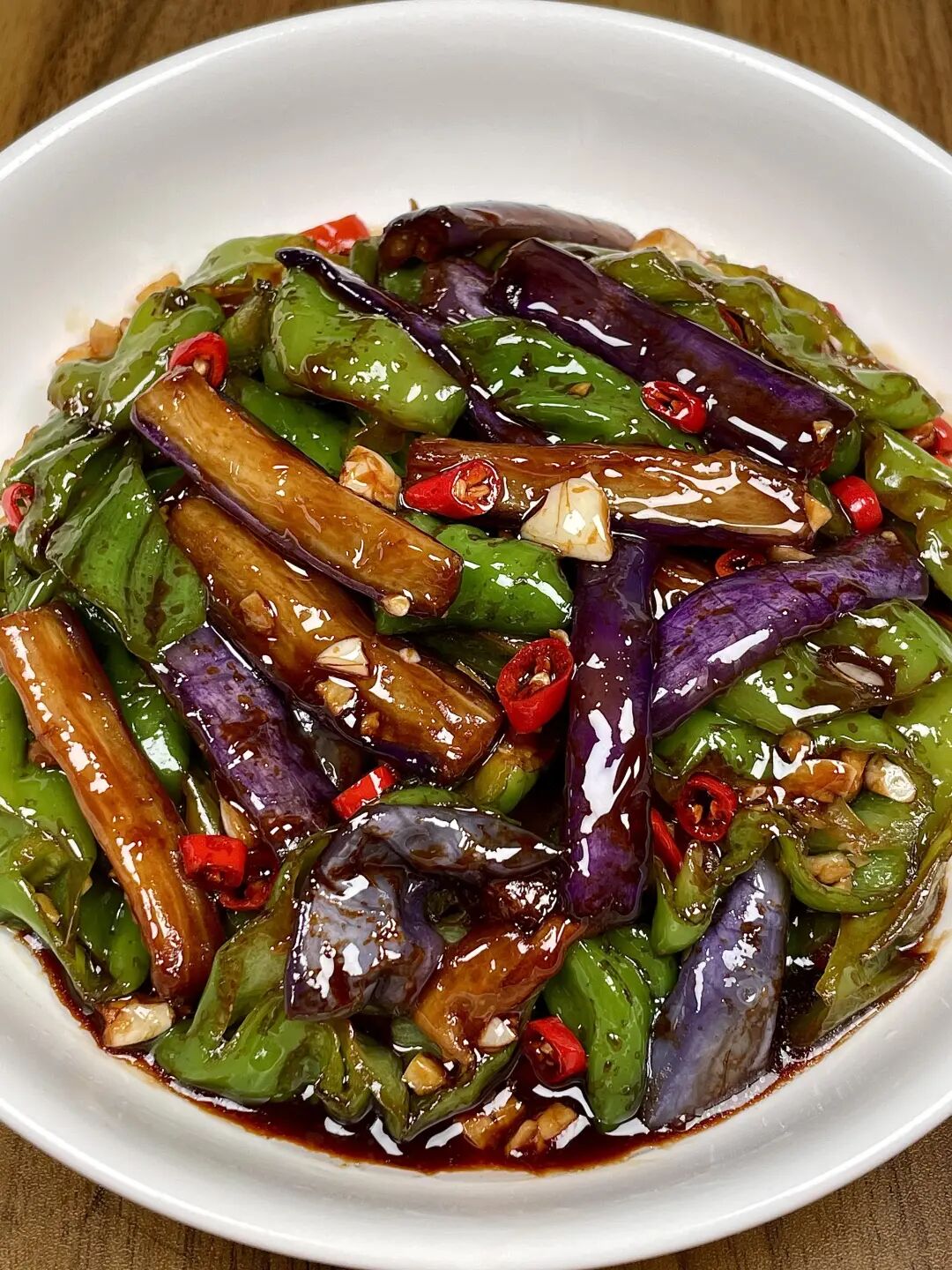 青椒烧茄子的做法