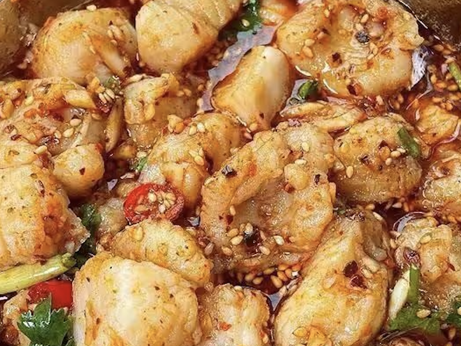 香辣拌鱼片的做法