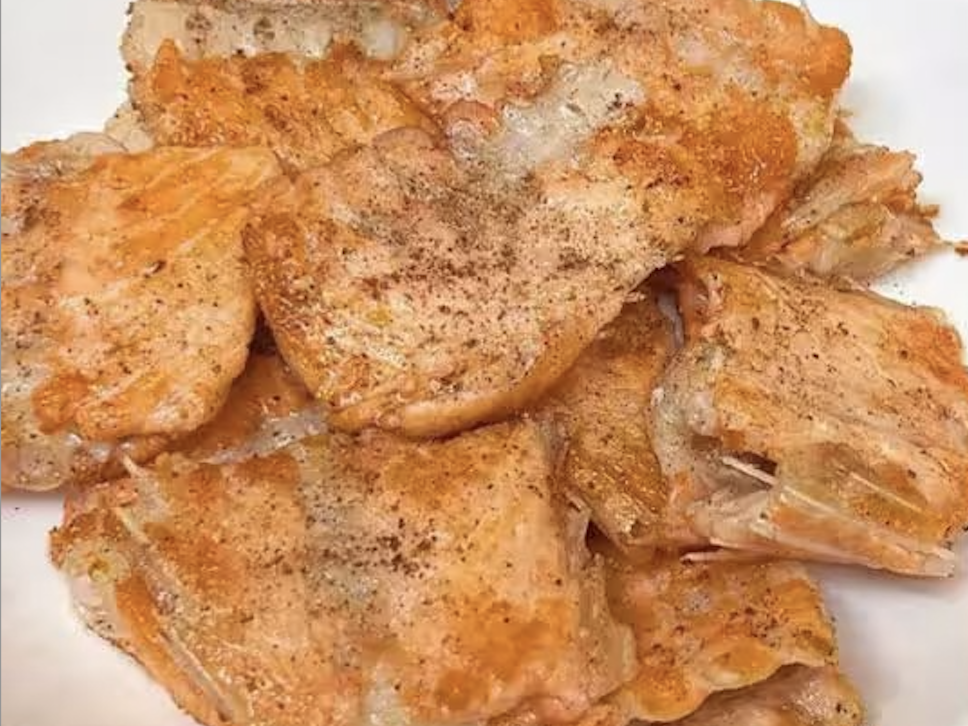 香煎三文鱼骨的做法