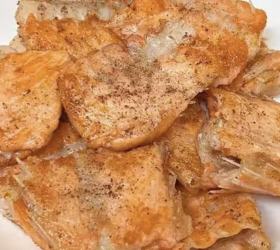 香煎三文鱼骨的做法