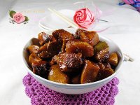 杏鲍菇烧肉的做法