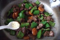 青椒牛肉的做法