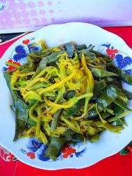 黄花菜烧扁豆条的做法