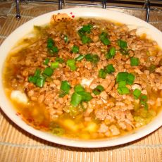 肉末蒸豆腐的做法