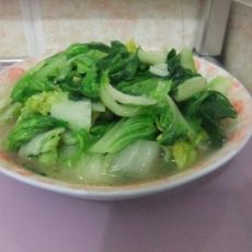 蒜末青菜的做法