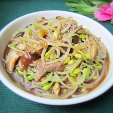香菇炒豆芽的做法 香菇炒豆芽的做法