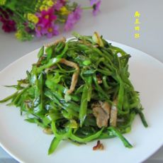 扁豆肉丝的做法
