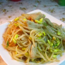 肉丝炒黄豆芽的做法 肉丝炒黄豆芽的做法