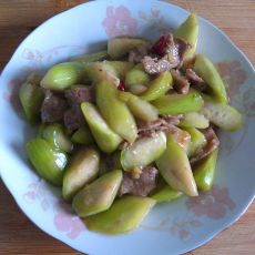 丝瓜炒肉片的做法