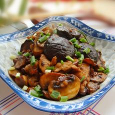 干煸菌菇肉片的做法 干煸菌菇肉片的做法