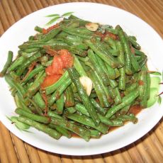 西红柿炒长豆角的做法 西红柿炒长豆角的做法