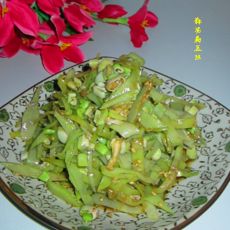 蒜泥扁豆丝的做法