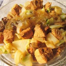 白菜豆腐炖肉的做法 白菜豆腐炖肉的做法