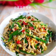 韭香豆芽鸡丝的做法 韭香豆芽鸡丝的做法