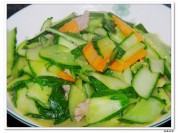 肉片黄瓜的做法