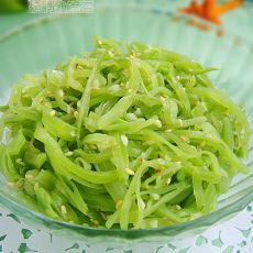 凉拌扁豆丝的做法