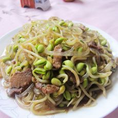 黄豆芽炒粉的做法 黄豆芽炒粉的做法