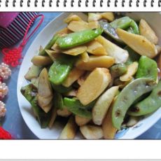 扁豆茭白的做法