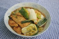 娃娃菜焖油豆腐的做法