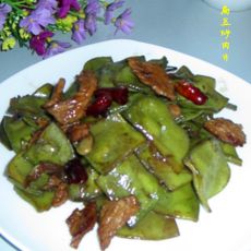 扁豆炒肉片的做法 扁豆炒肉片的做法